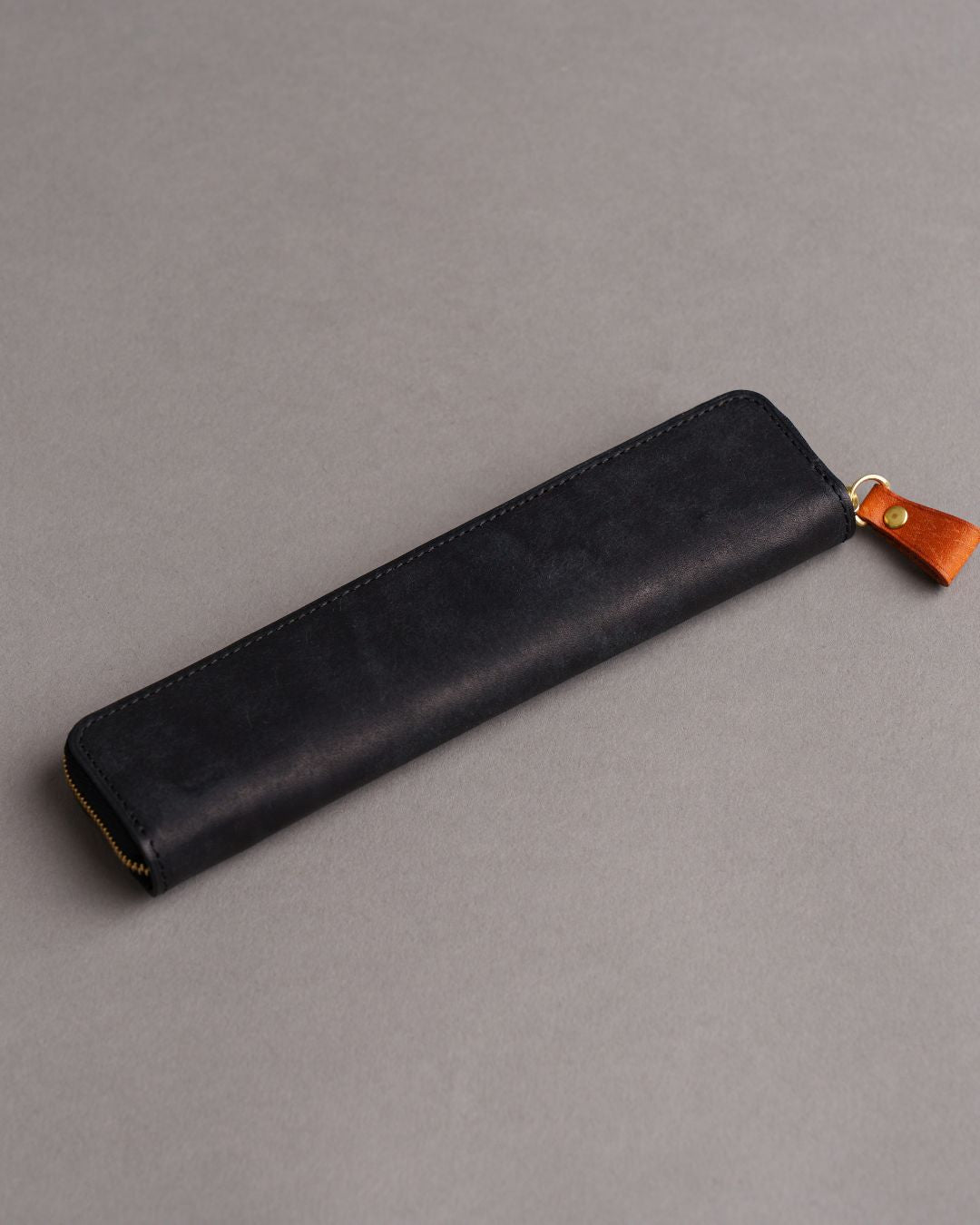「タッチペンも入る」 本革 スリムペンケース