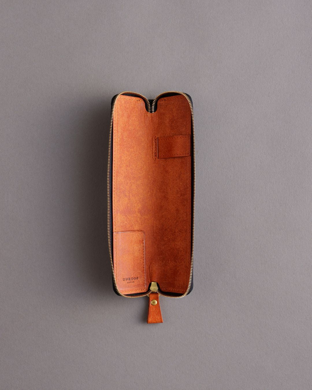 「タッチペンも入る」 本革 スリムペンケース