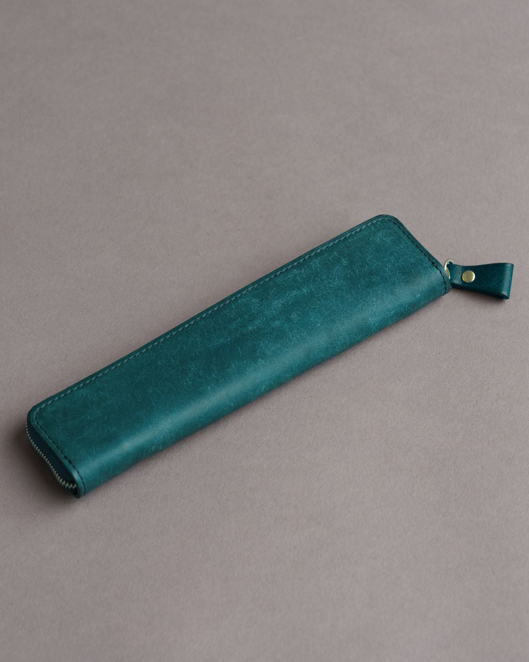 「タッチペンも入る」 本革 スリムペンケース