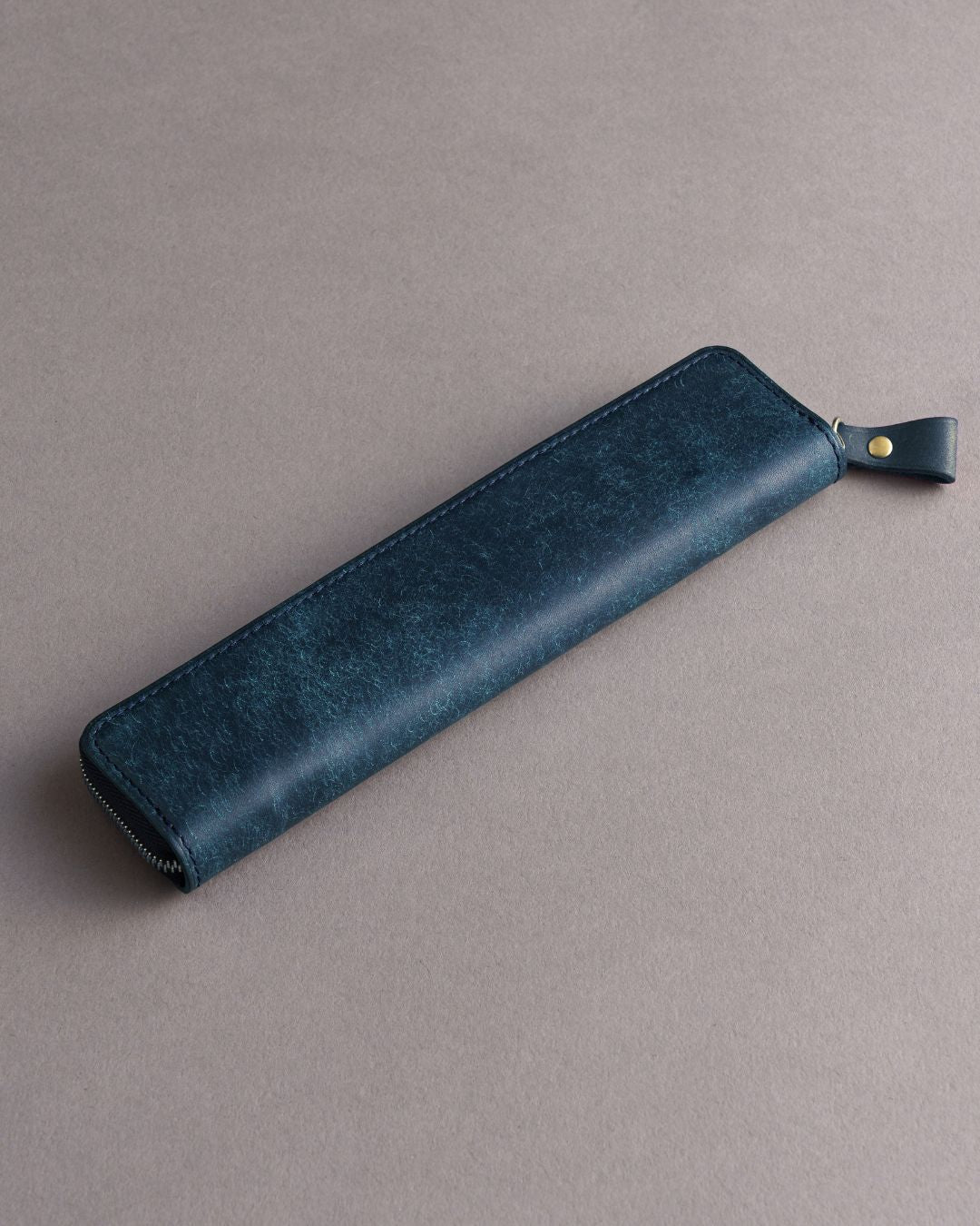 「タッチペンも入る」 本革 スリムペンケース