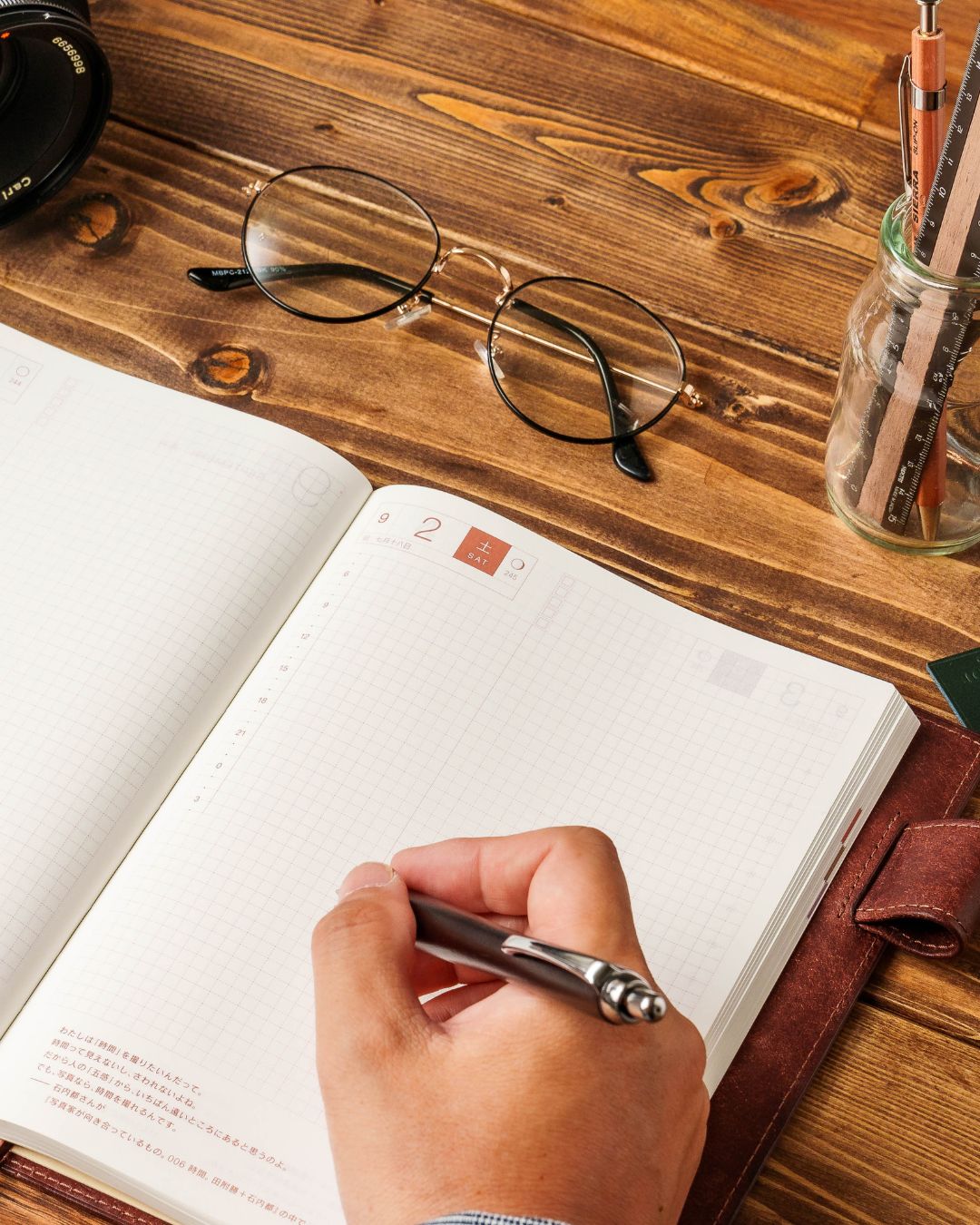 「手帳のある暮らし」本革手帳カバー