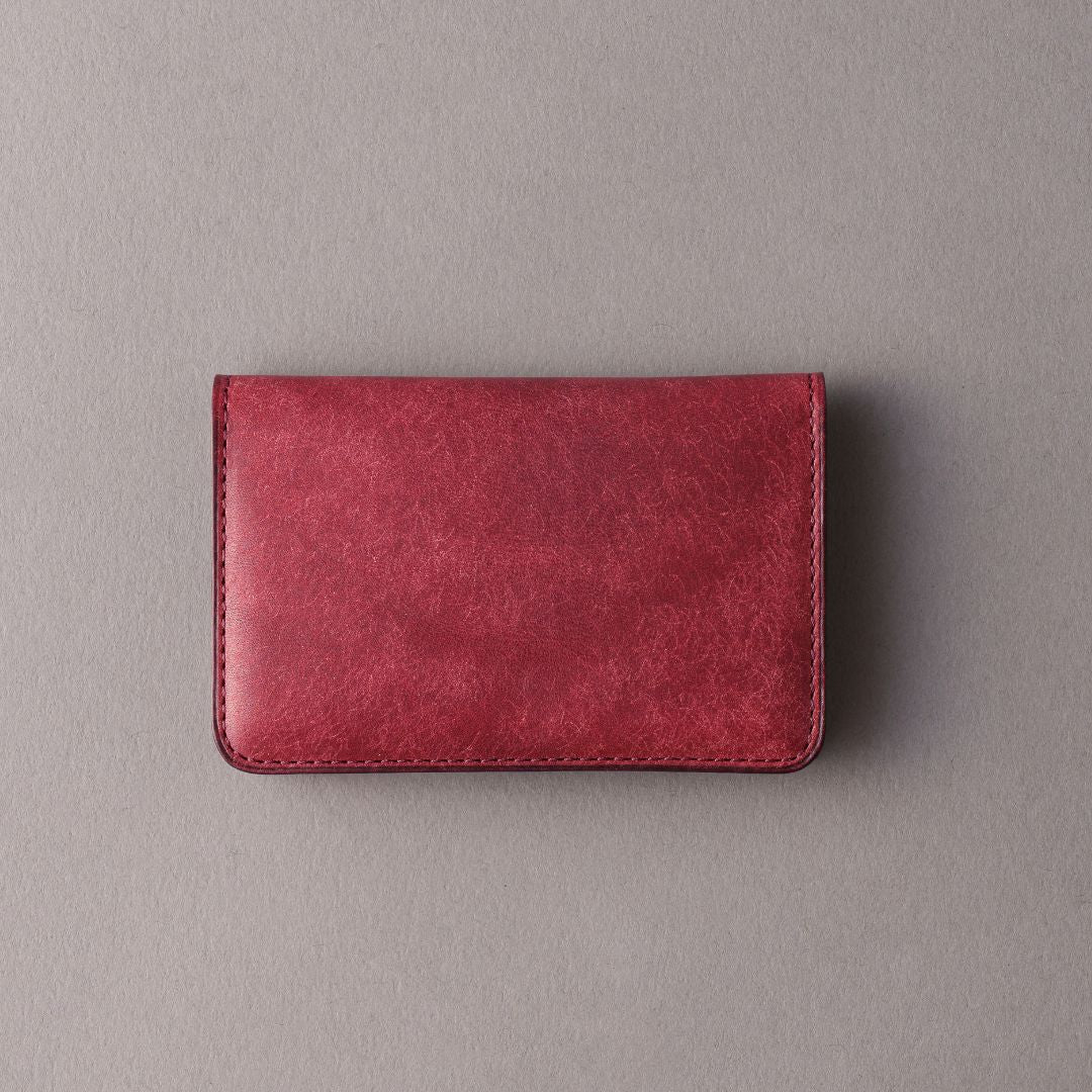 「フォルムが美しい」名刺入れ/Pueblo バイカラー