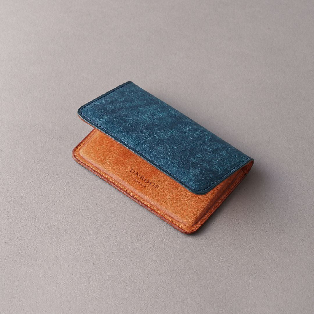 「フォルムが美しい」名刺入れ/Pueblo バイカラー