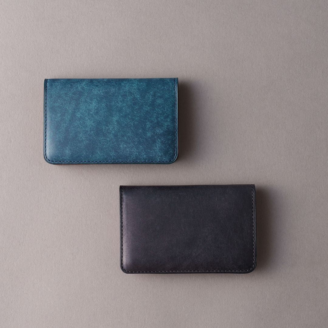 「フォルムが美しい」名刺入れ/Pueblo バイカラー