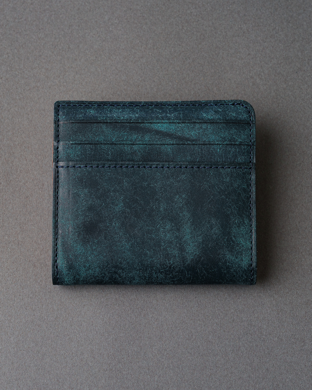 本革二つ折り財布「コンパクトスリム」