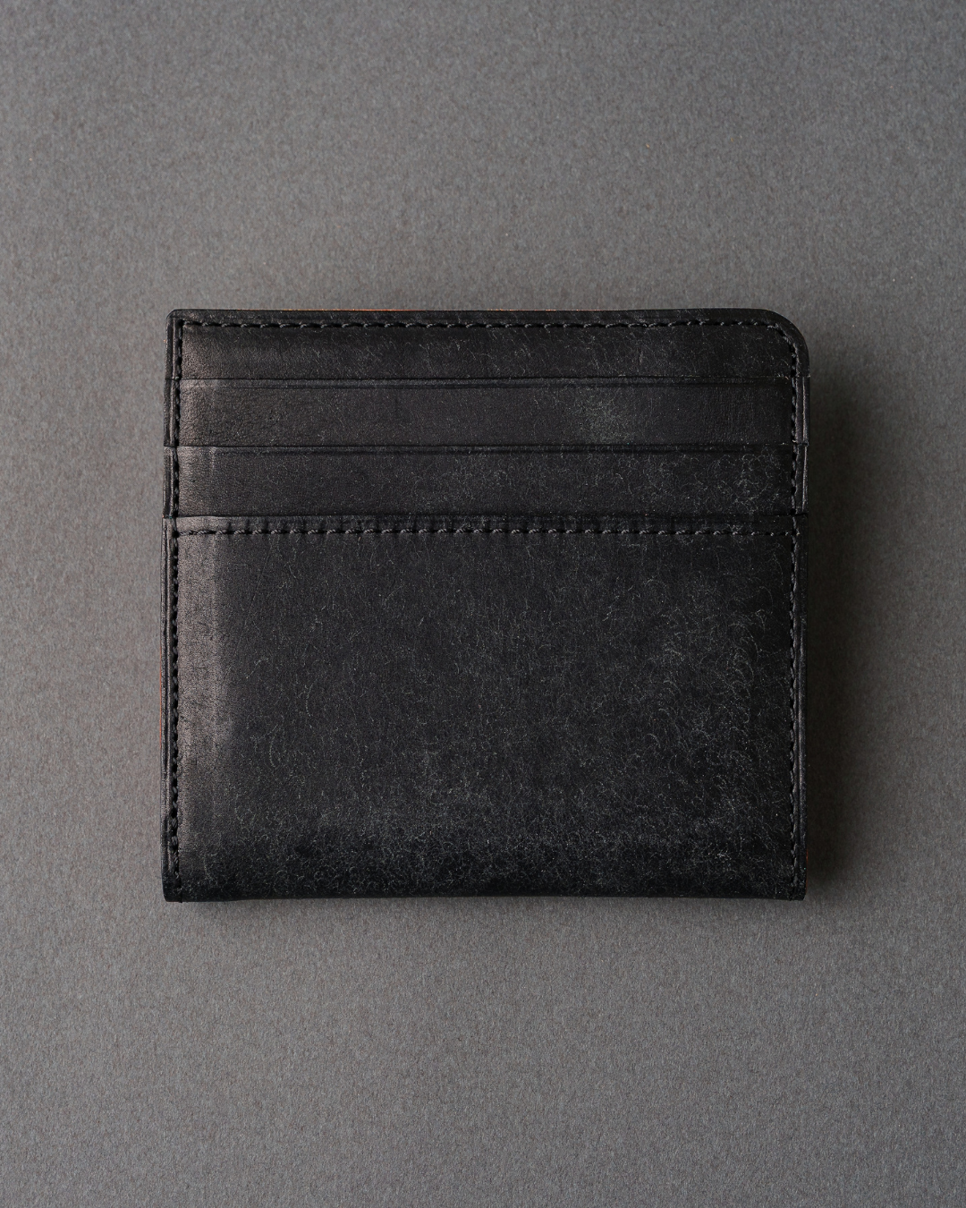 本革二つ折り財布「コンパクトスリム」