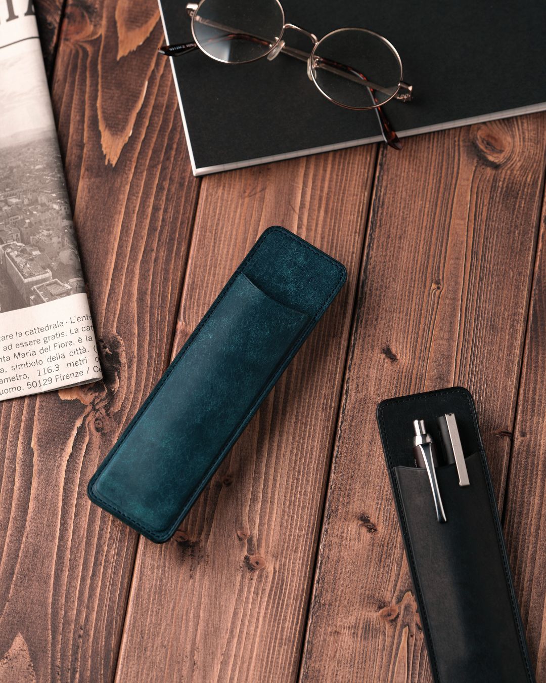 「サイズが選べる」本革ペンスリーブ