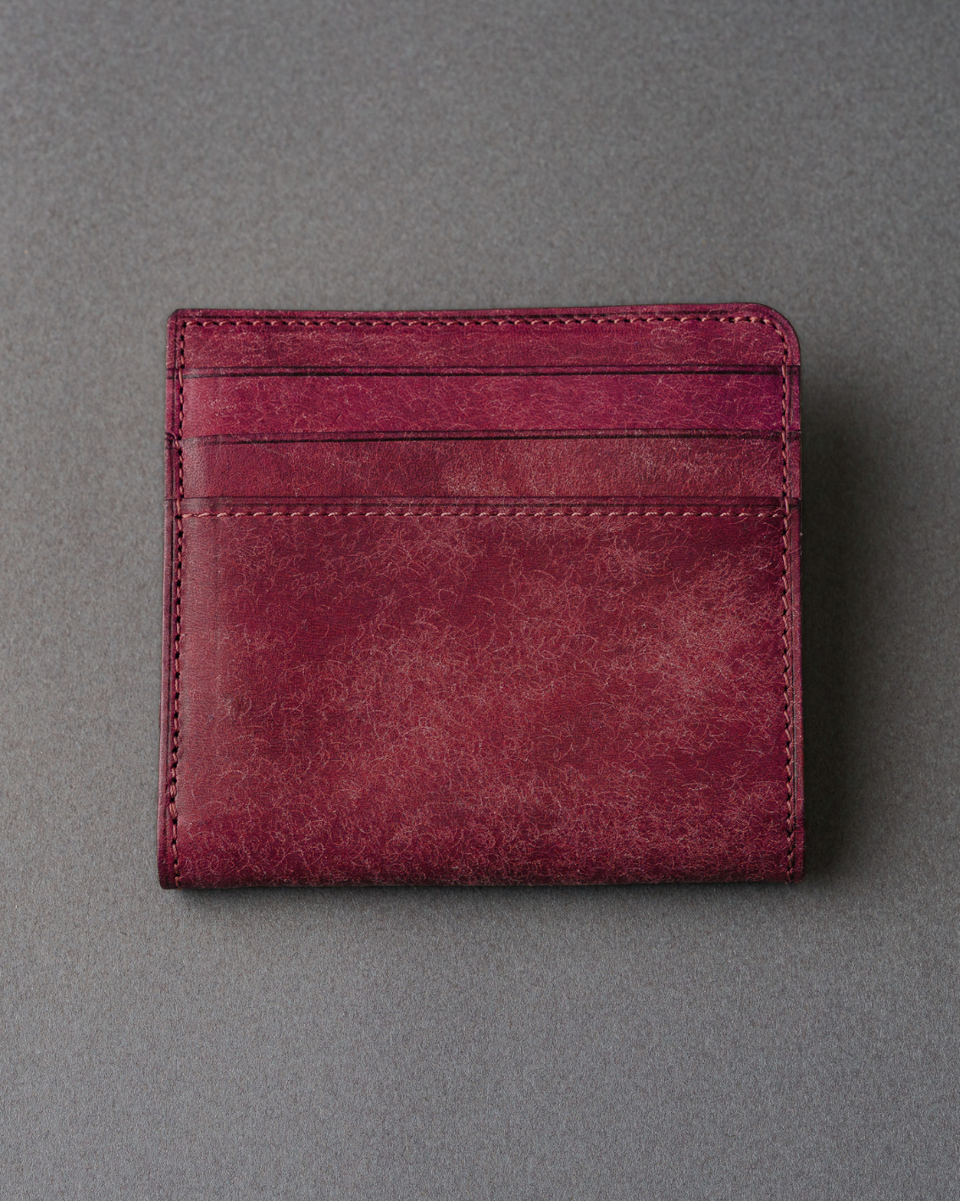 本革二つ折り財布「コンパクトスリム」