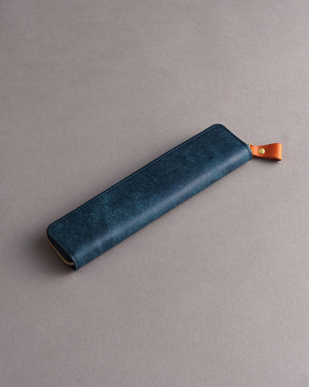 「タッチペンも入る」 本革 スリムペンケース