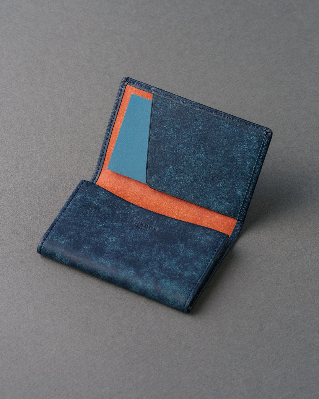 UNROOF 名刺入れ Black 本革] 名刺入れ