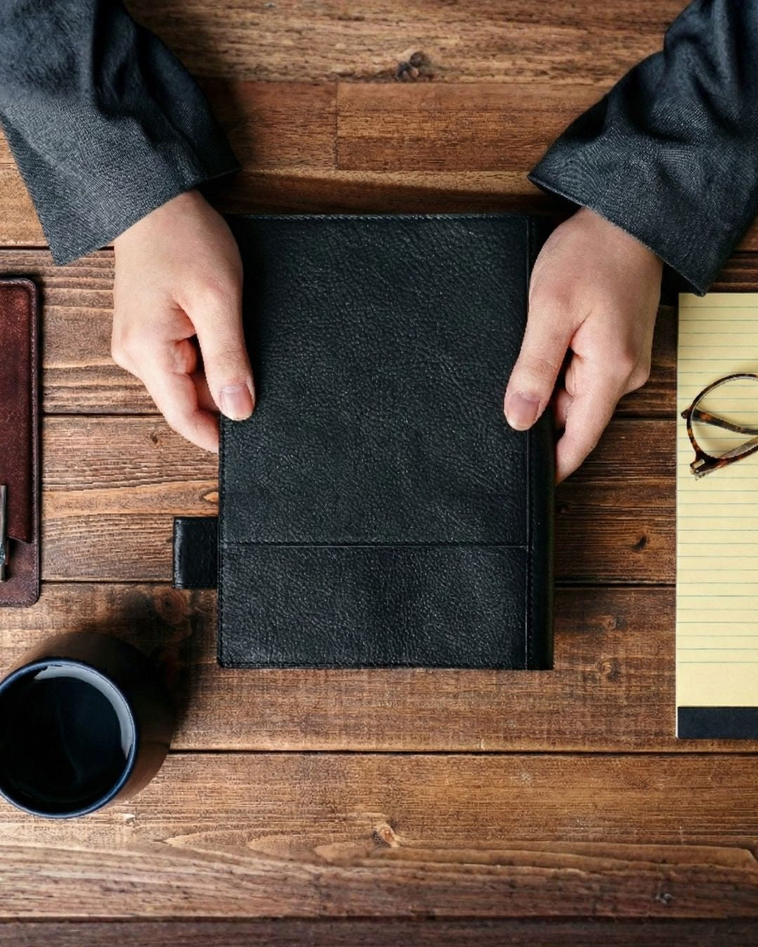 本革ノートカバー『flip flap』／Minerba Box