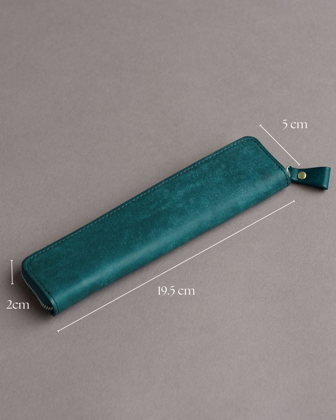 「タッチペンも入る」 本革 スリムペンケース