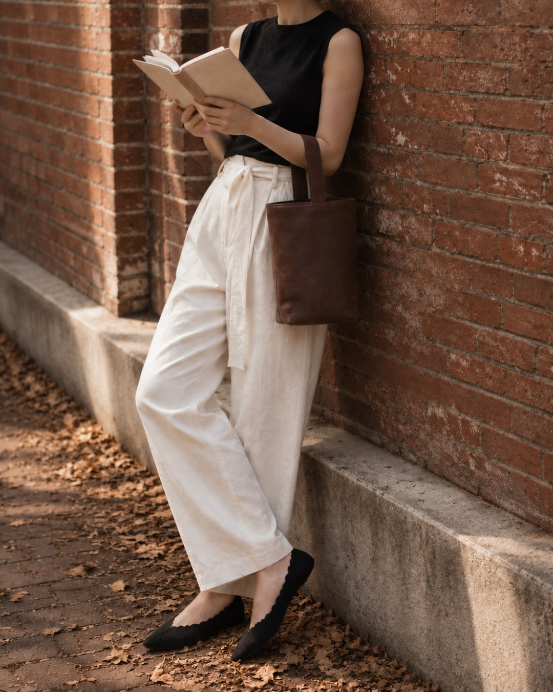 Book Bag ／Nappa Nebbia